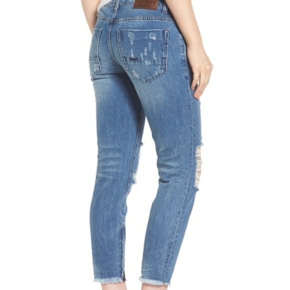 One Teaspoon Freebirds Ripped Skinny Jeans Size 28 - Picture 2 of 8